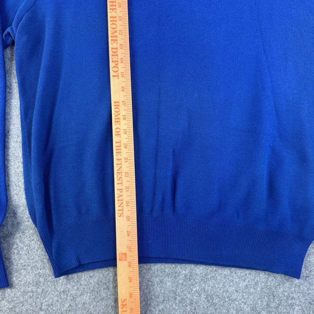 Polo Golf Ralph Lauren Mens XL Royal Blue Cotton Crewneck Knit Sweater Pony Logo